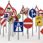Дорожные знаки уступи дорогу и движение направо