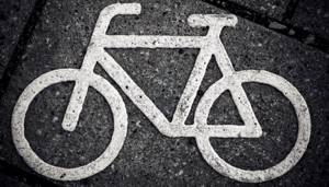 Разметка для обозначения полосы для велосипедистов